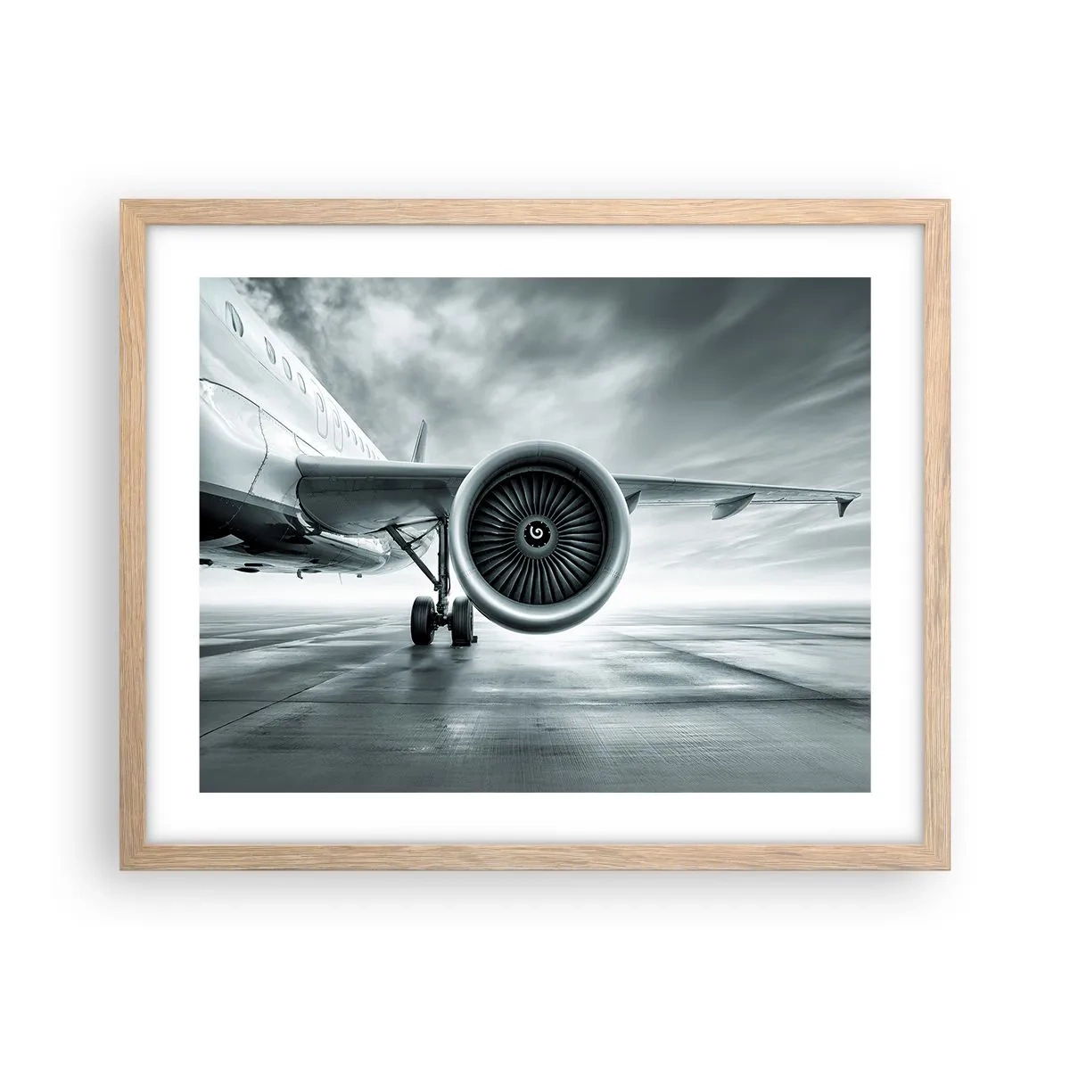 Pôster com moldura de carvalho claro - Há poder! - 50x40 cm