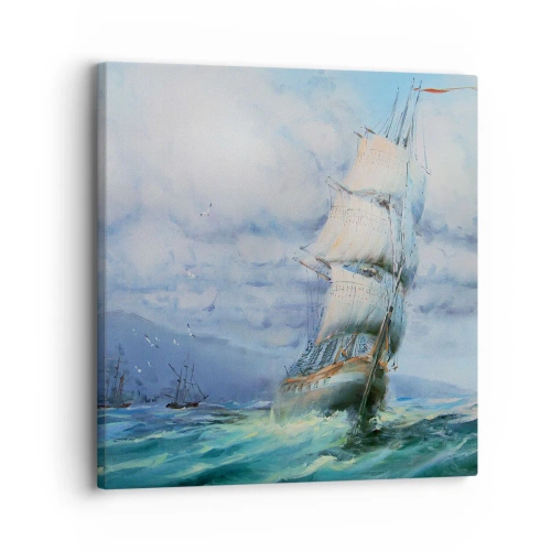 Quadro em tela - Bons ventos - 30x30 cm