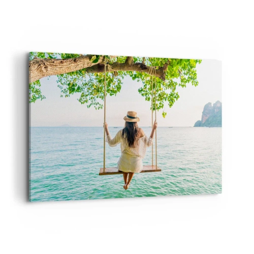 Quadro em tela - A vida é bela - 120x80 cm
