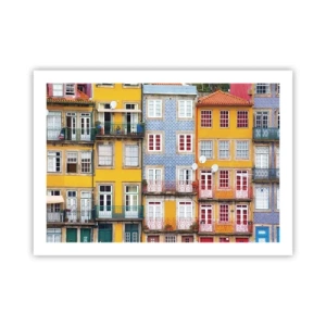Pôster - Cores da cidade velha - 70x50 cm