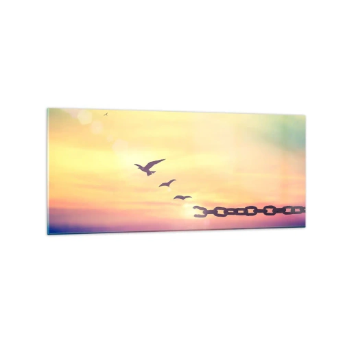 Quadro em vidro - A vitória da liberdade - 120x50 cm