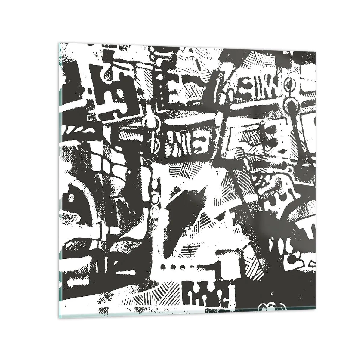 Quadro em vidro - Ordem ou caos? - 50x50 cm