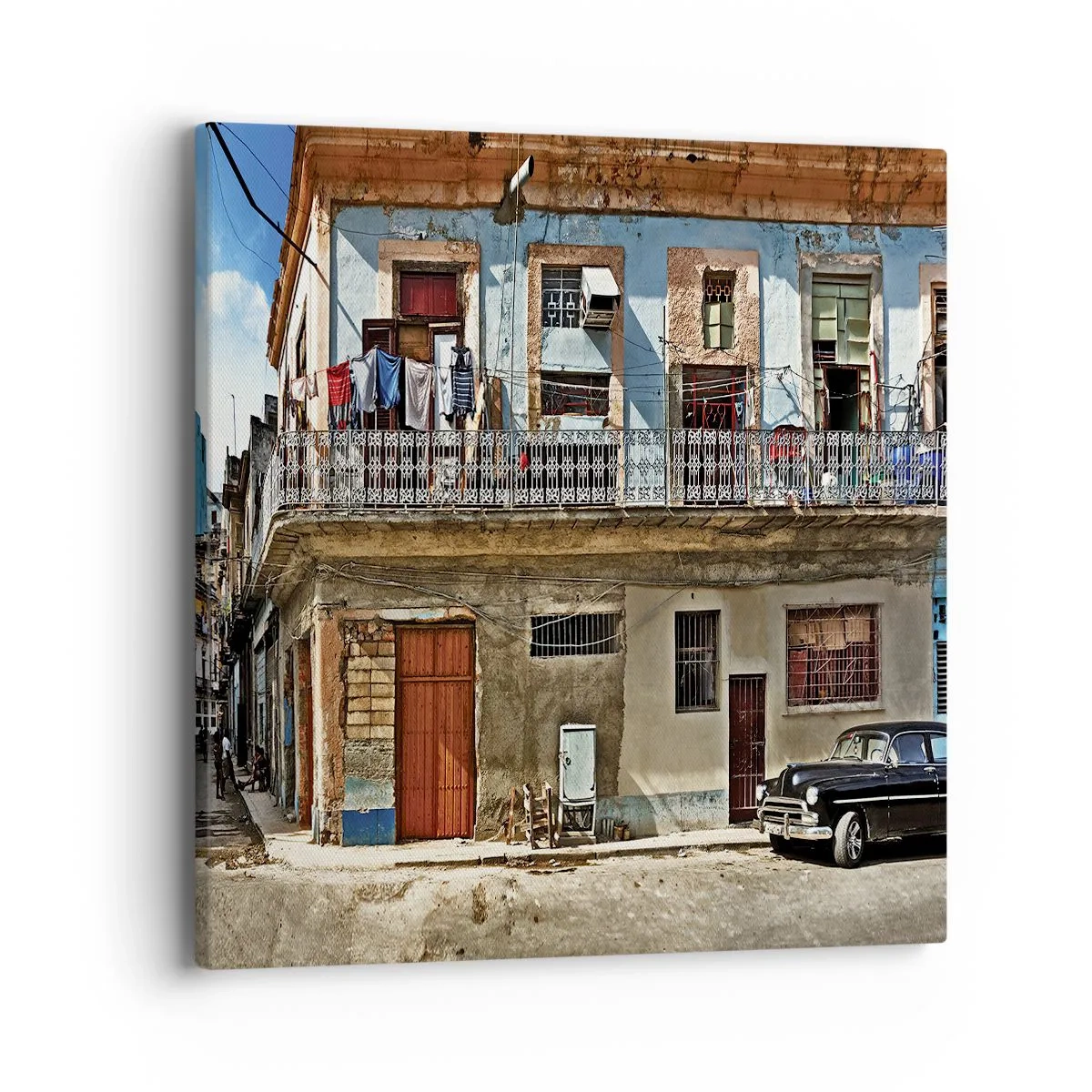 Quadro em tela - Vibrações de Havana - 40x40 cm