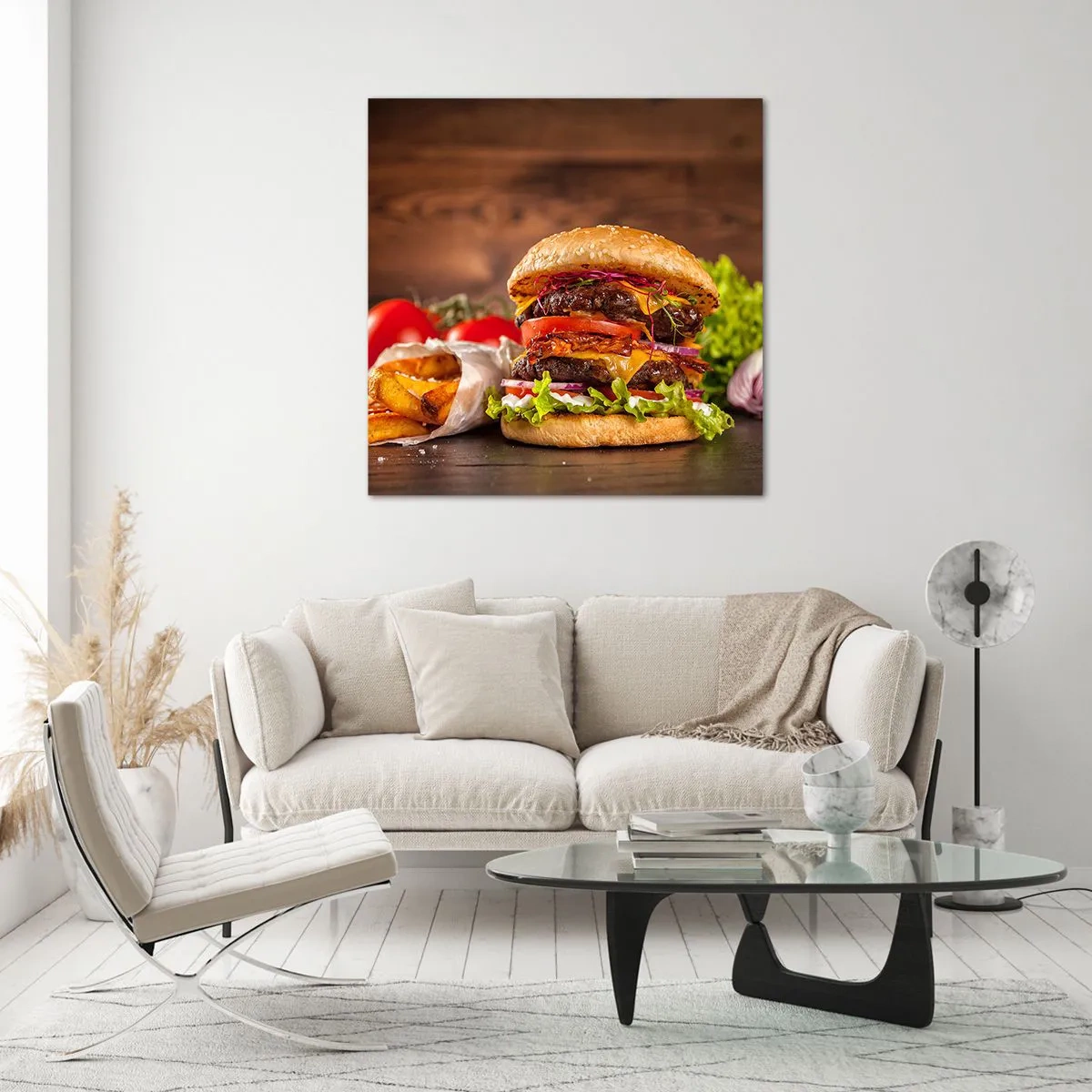 Quadro em vidro - Fruta proibida - 30x30 cm