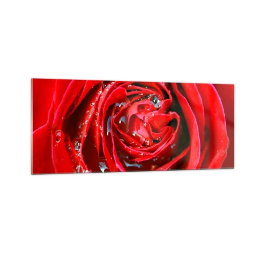 Quadro em vidro - Em gotas de orvalho - 100x40 cm