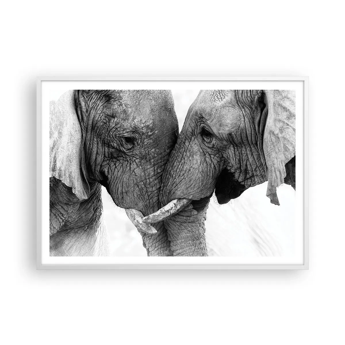 Pôster em moldura branca - Confissão sincera - 100x70 cm