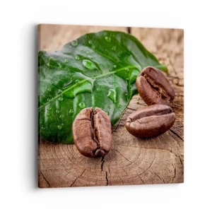 Quadro em tela - Preto e verdadeiro - 40x40 cm