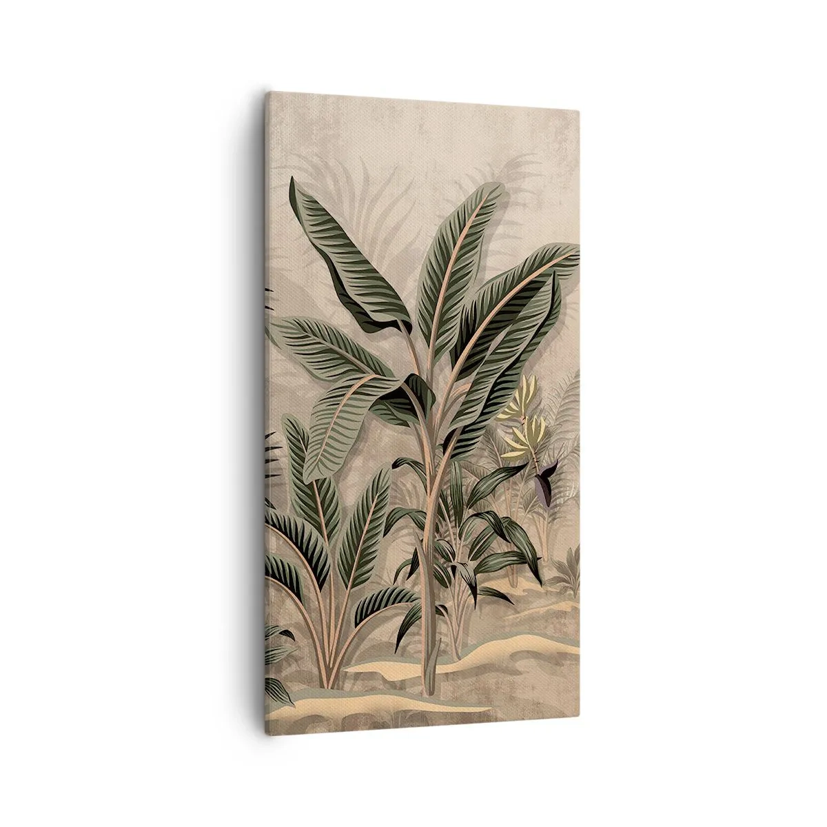 Quadro em tela - Gravura em estilo colonial - 55x100 cm