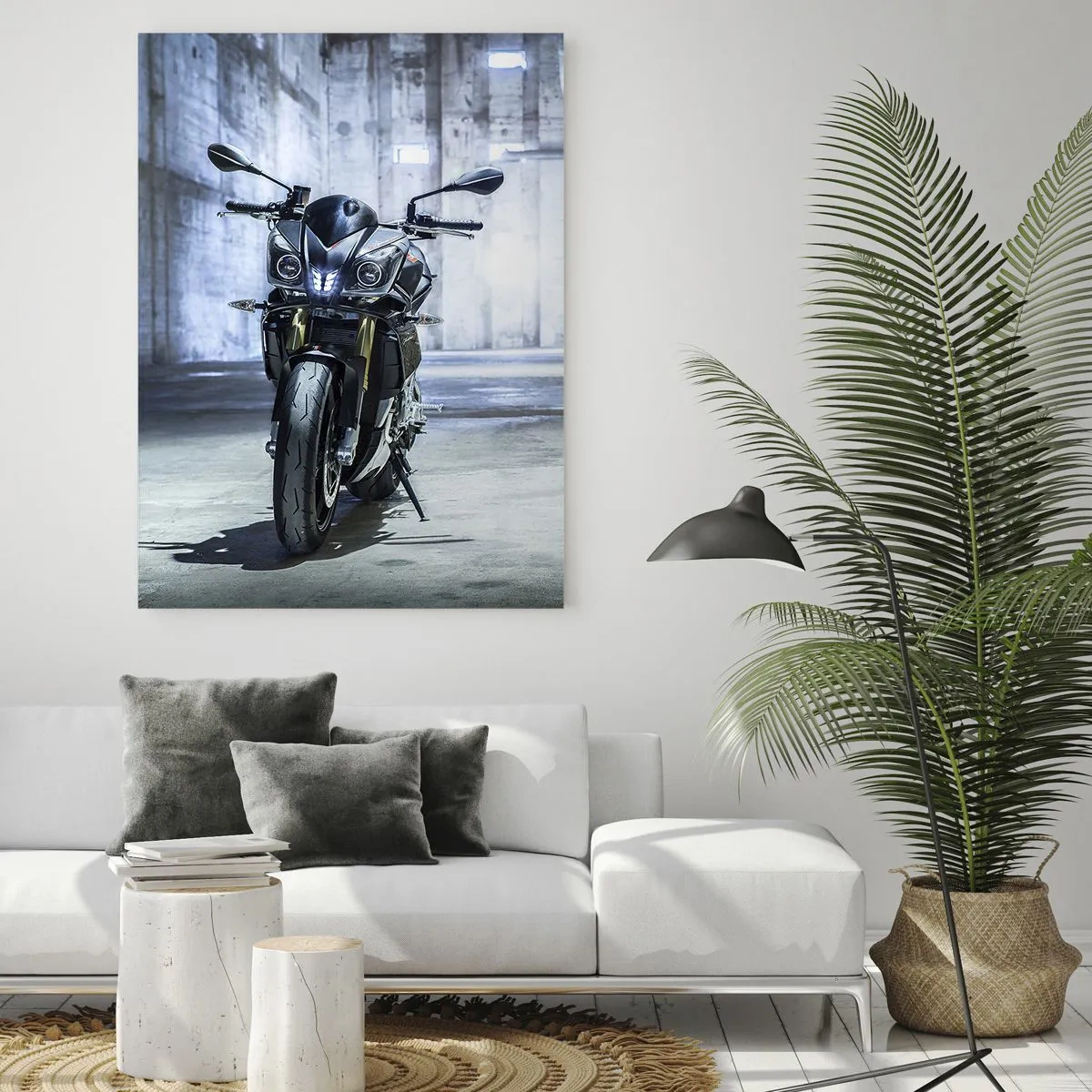 Quadro em vidro - Antes do motor rugir - 50x70 cm