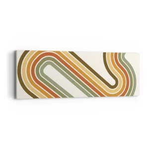 Quadro em tela - Ziguezague para o destino - 90x30 cm