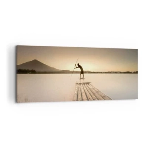 Quadro em tela - Antes de descansar - 100x40 cm