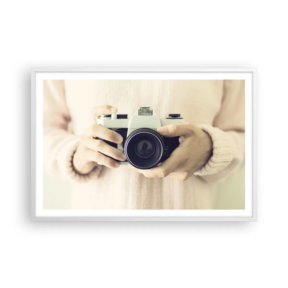 Pôster em moldura branca - Para ver mais... - 91x61 cm