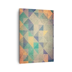 Quadro em tela - República dos triângulos - 70x100 cm