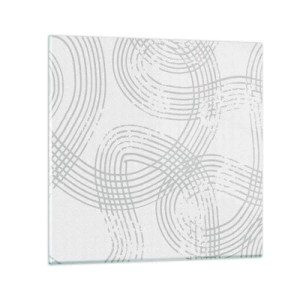 Quadro em vidro - Não existe caminho reto - 60x60 cm