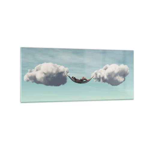 Quadro em vidro - A felicidade do momento - 120x50 cm