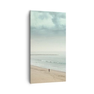 Quadro em tela - Em busca da paz - 55x100 cm