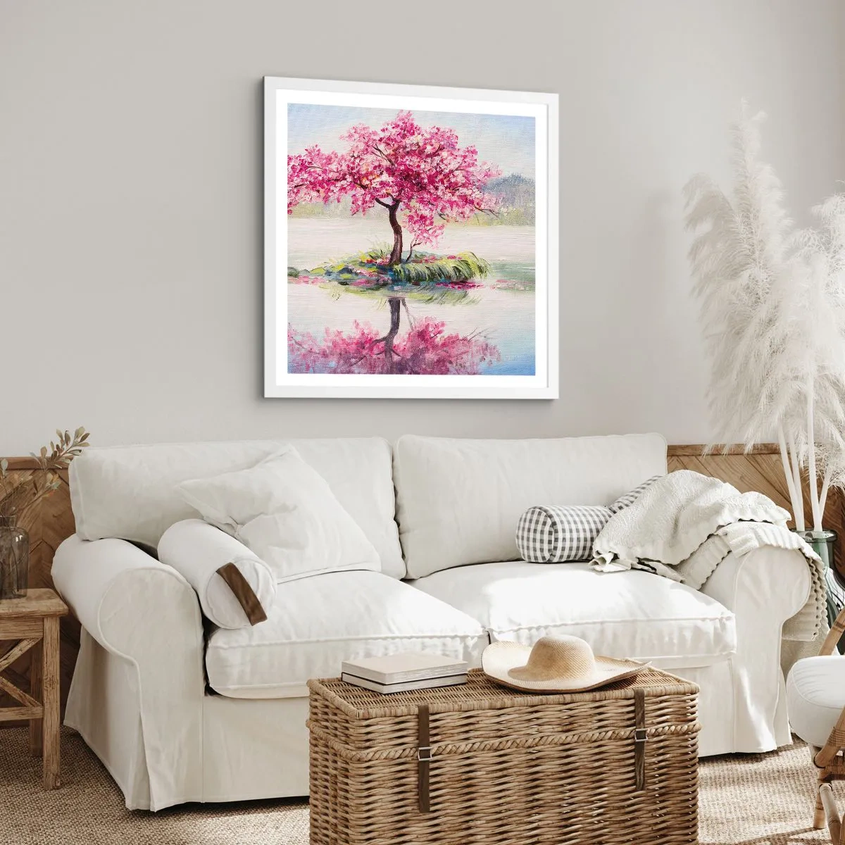 Pôster em moldura branca - A festa da Primavera - 40x40 cm