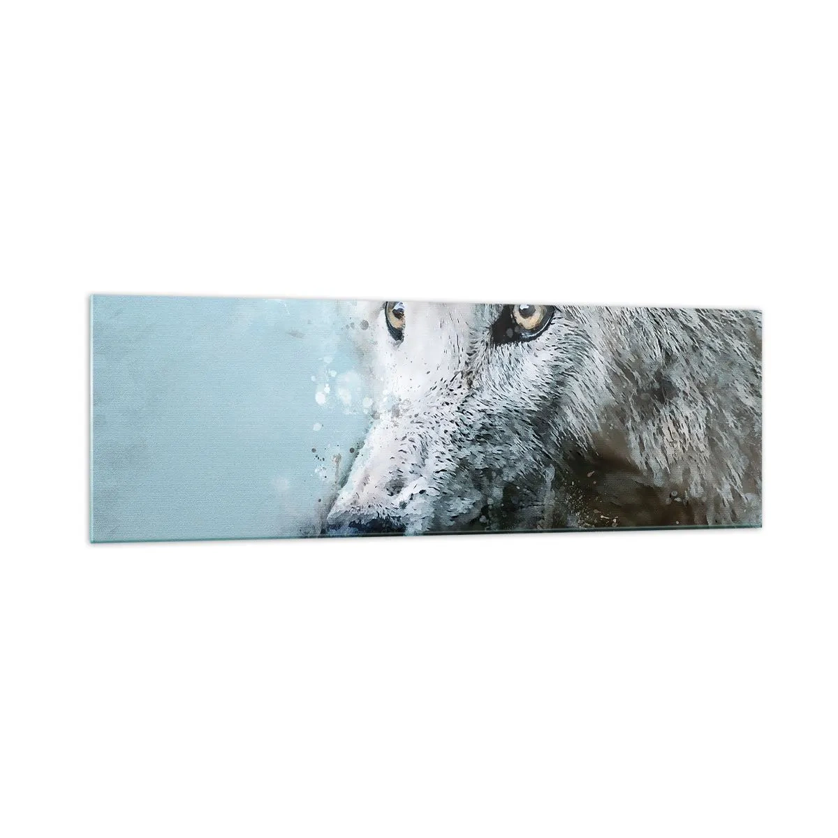 Quadro em vidro - Conheça a alma do lobo - 160x50 cm