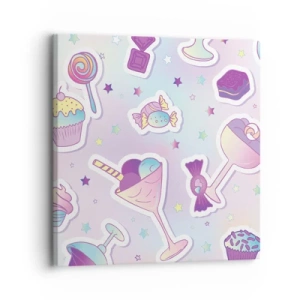 Quadro em tela - Tenha um aniversário todos os dias - 30x30 cm