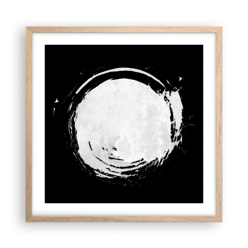 Pôster com moldura de carvalho claro - Boa saída - 50x50 cm