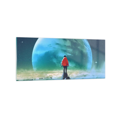 Quadro em vidro - Descobridor de uma nova terra - 120x50 cm