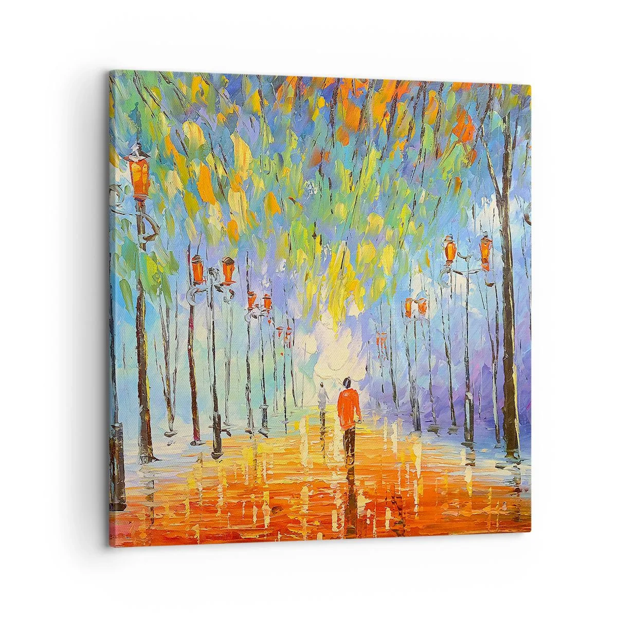 Quadro em tela - Canto nocturno da chuva - 60x60 cm