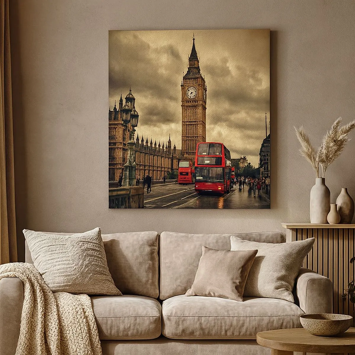 Quadro em tela - Direto para o coração da cidade - 30x30 cm