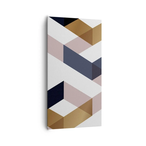 Quadro em tela - Planos e ângulos - 65x120 cm