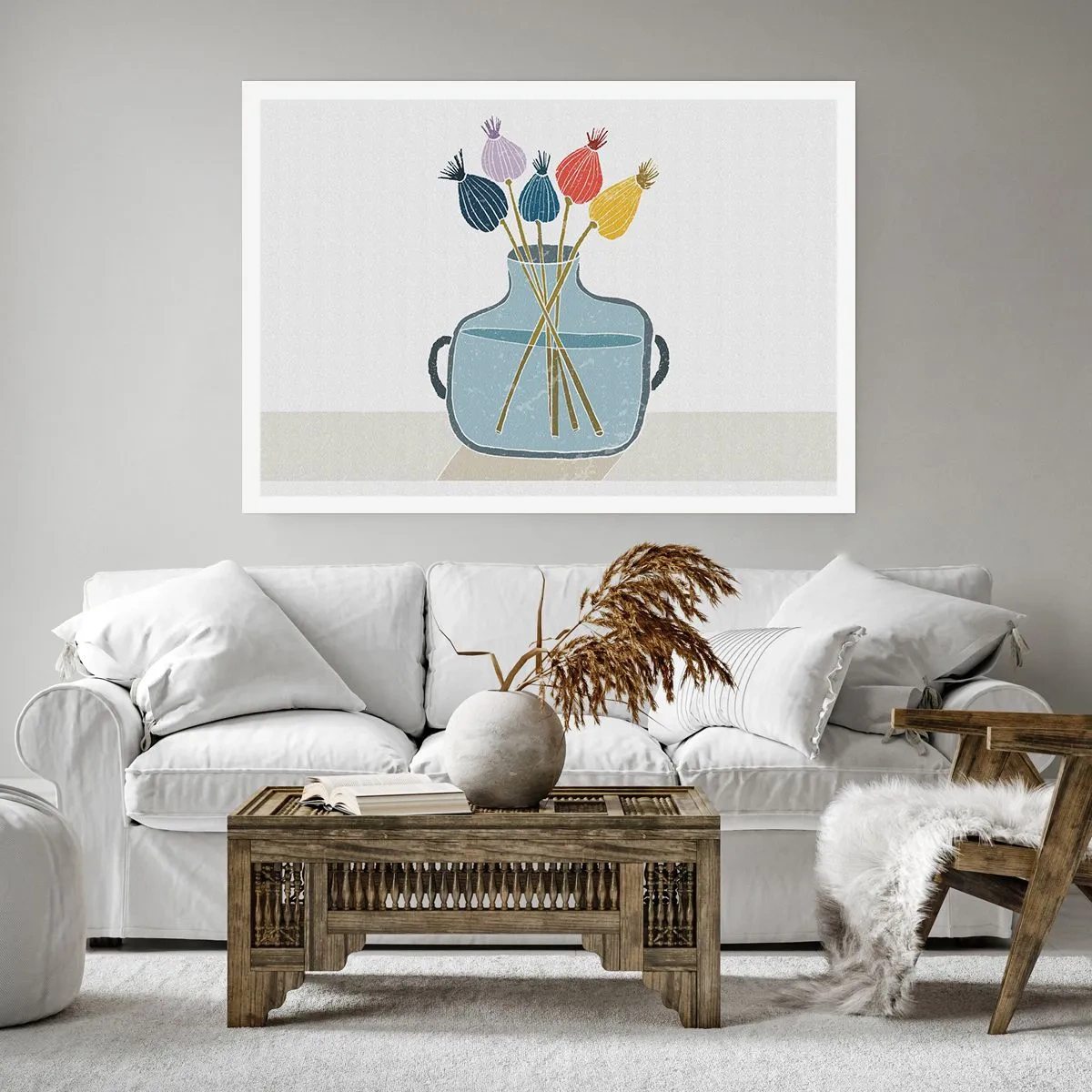 Pôster - Como semeou a papoula - 100x70 cm