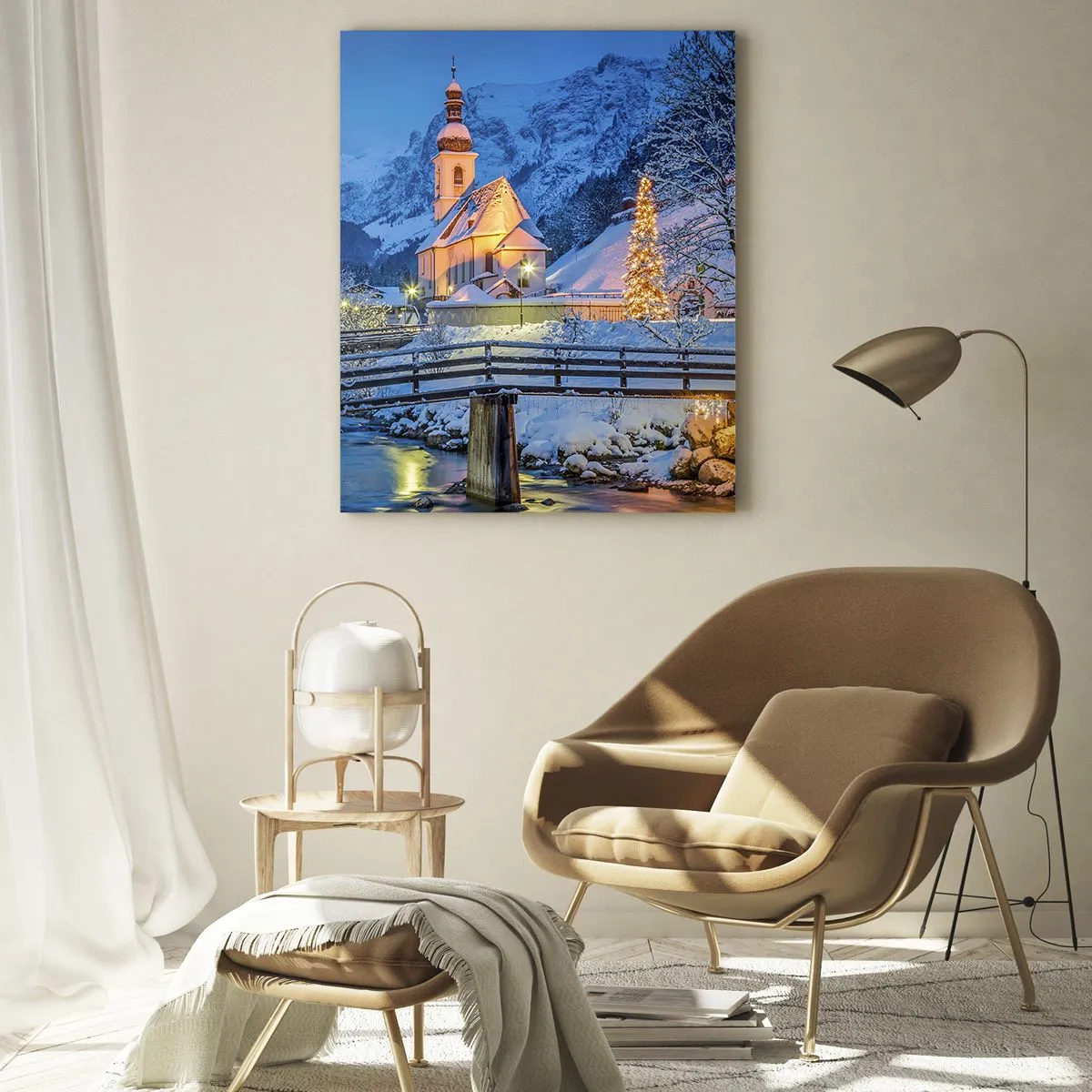 Quadro em vidro - O Espírito do Natal - 80x120 cm