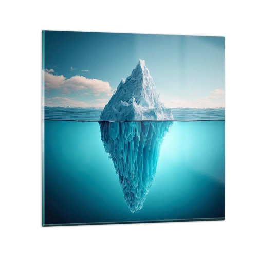 Quadro em vidro - Rainha do Gelo - 50x50 cm