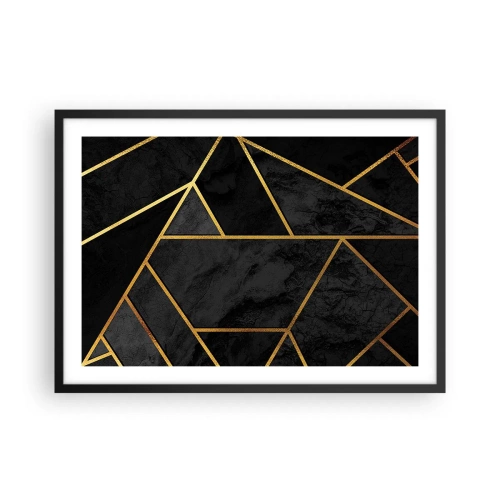 Pôster com moldura preta - Escuridão e esplendor - 70x50 cm