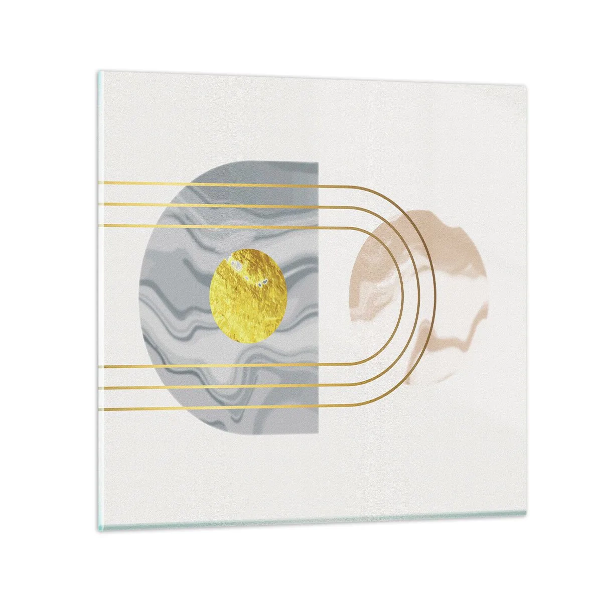 Quadro em vidro - Brilho e claridade - 40x40 cm