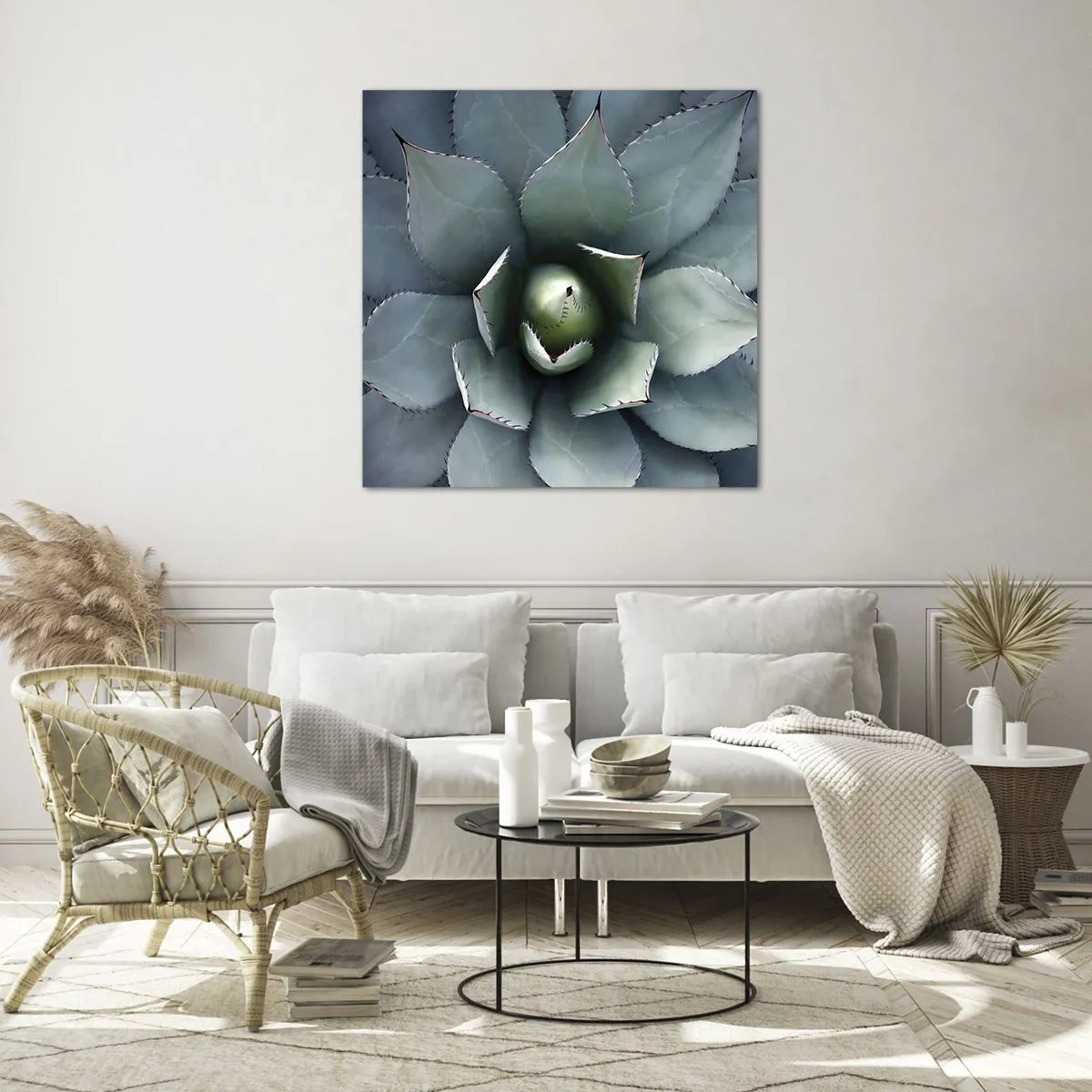 Quadro em vidro - Atrai e adverte - 40x40 cm