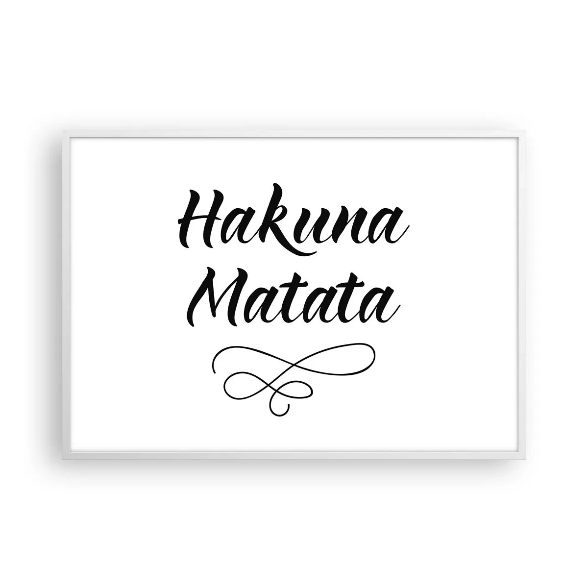 Pôster em moldura branca - O melhor conselho - 100x70 cm