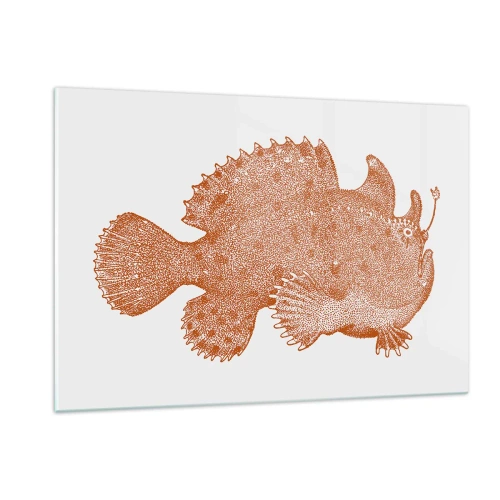 Quadro em vidro - E era um peixe - 120x80 cm