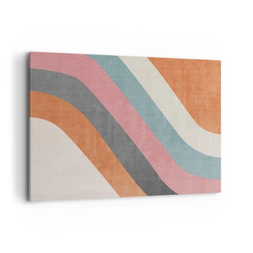 Quadro em tela - Composição diagonal – movimento - 100x70 cm