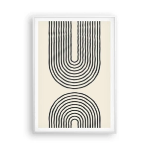 Pôster em moldura branca - Em um momento... - 70x100 cm