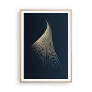 Pôster com moldura de carvalho claro - Como o cabelo de um anjo - 70x100 cm