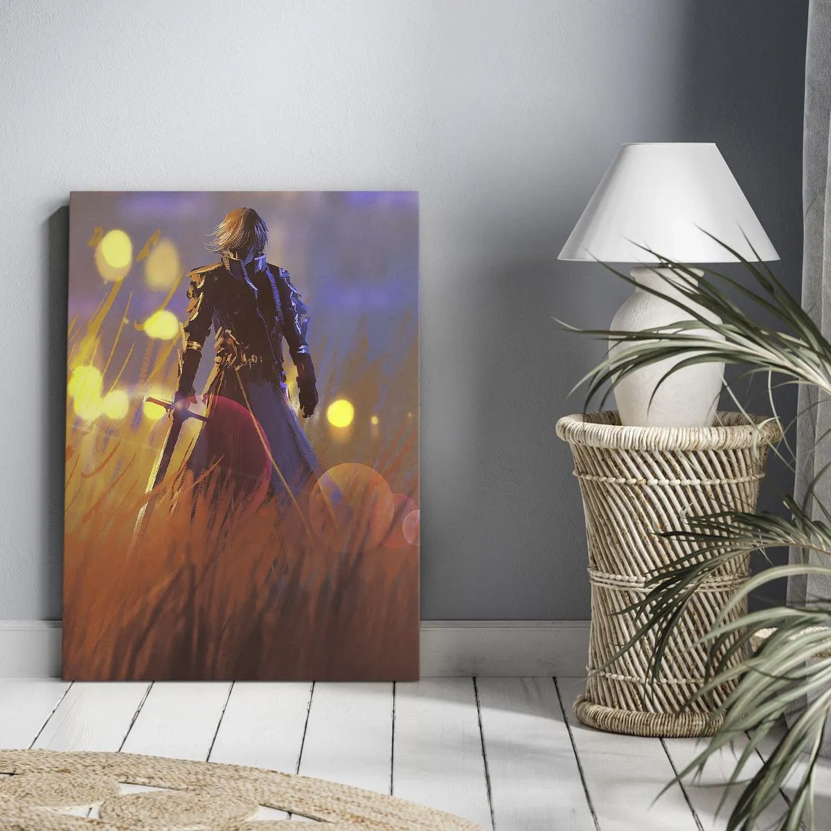Quadro em tela - Cavaleiro errante - 50x70 cm