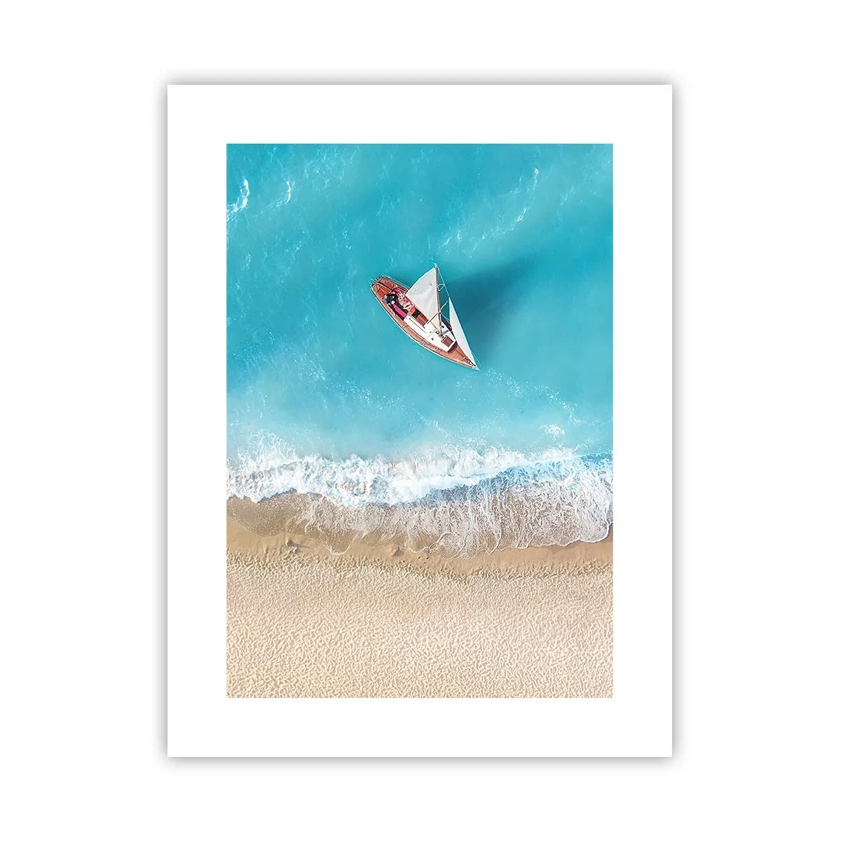 Pôster - No limite do azul e do ouro - 30x40 cm