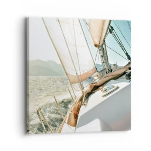 Quadro em tela - Sob a vela - 30x30 cm