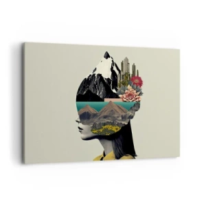 Quadro em tela - Mulher – sempre um mistério - 120x80 cm
