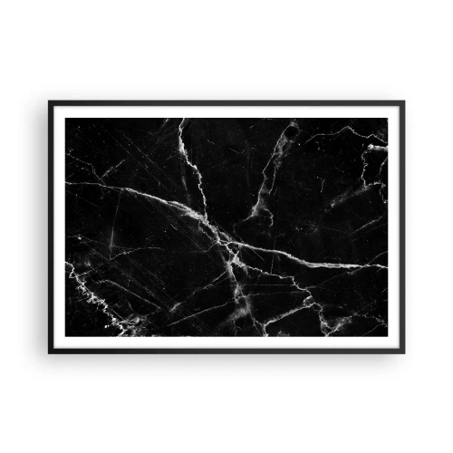 Pôster com moldura preta - A vida secreta da pedra - 100x70 cm