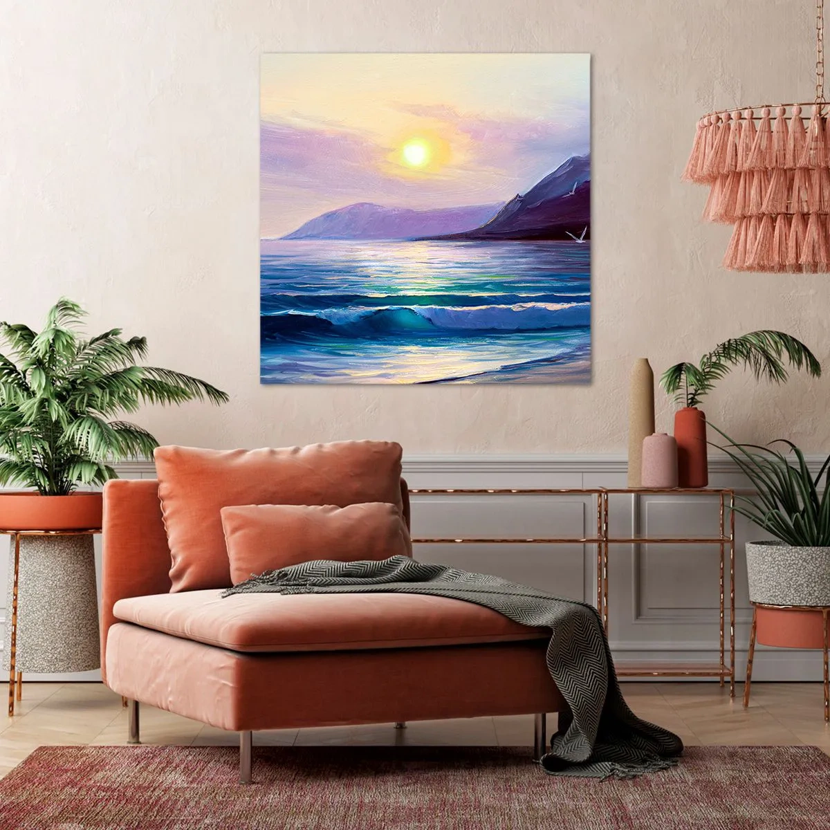 Quadro em tela - Cristal de água e ar - 30x30 cm