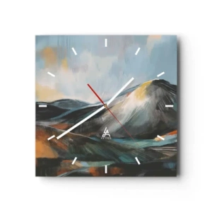 Relógio de parede - Relógio em vidro - Cru e lindo - 40x40 cm