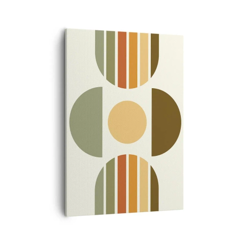 Quadro em tela - Em tons terrosos - 50x70 cm