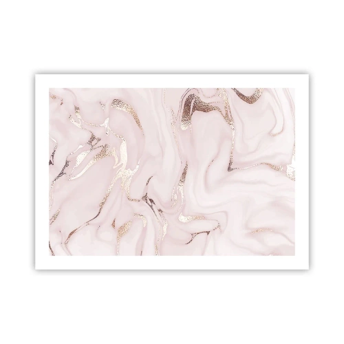 Pôster - Num lenço cor-de-rosa - 70x50 cm