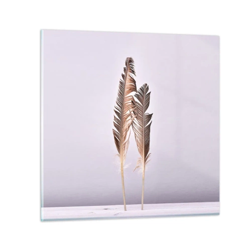 Quadro em vidro - Contra o nada - 30x30 cm