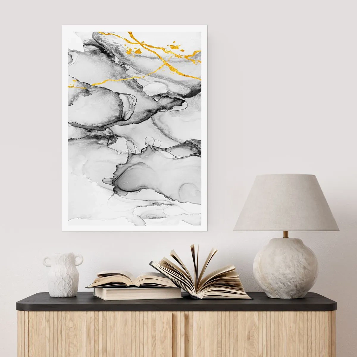 Pôster - Composição dourada - 61x91 cm